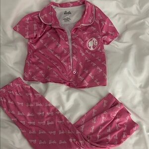 Barbie Logo Pink Pajama Set for Kids